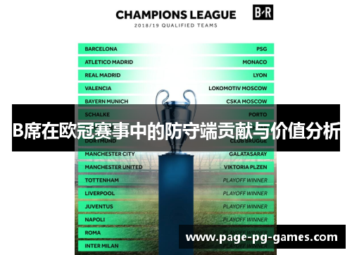 B席在欧冠赛事中的防守端贡献与价值分析